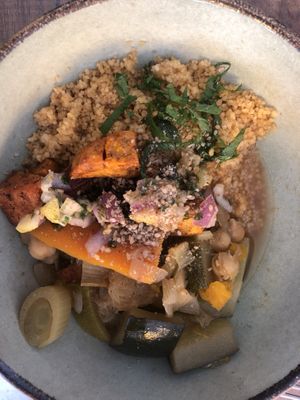 Cous cous main dish at Okivi in Les Eyzies-de-tayac-sireuil