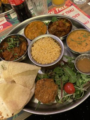 The Vegan Thali  at Tamatanga in Nottingham