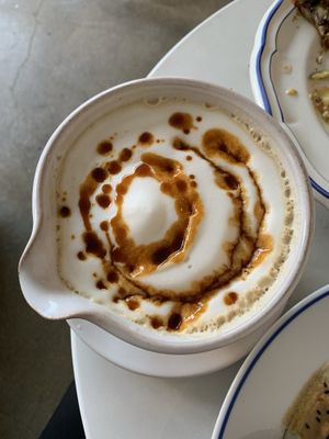 Caramel latte at Vegan - Jahamoon in Seoul