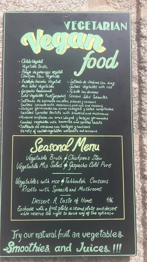 It was this that caught our eye outside! at Garigolo in Santiago De Compostela