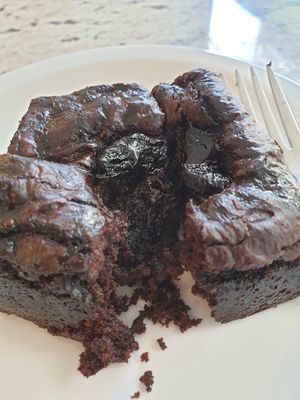 plum choco brownie..  great at Veganique in Seoul
