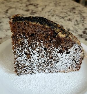 Earlgrey tea cake at Veganique in Seoul