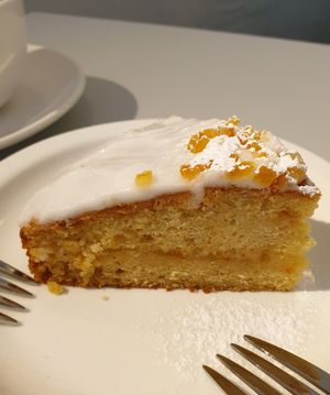 maybe the best cake in this shop at Veganique in Seoul