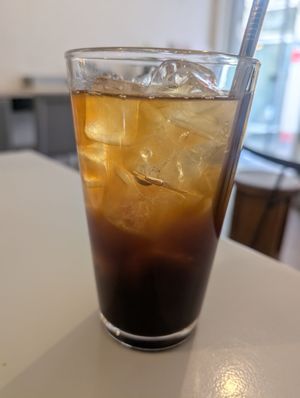 Iced Americano at Veganique in Seoul