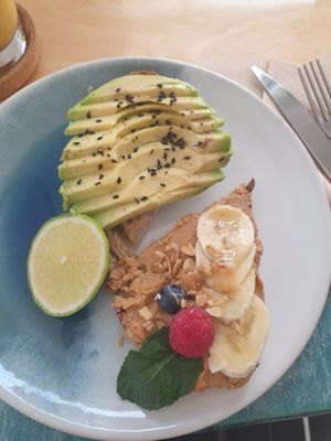 Half half at Coffee & Waves in Lagos