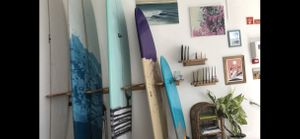 Surfboards as Art  & Art   at Coffee & Waves in Lagos
