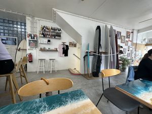 Nice room & surf boards   at Coffee & Waves in Lagos