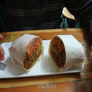 Seitan Burrito at Buddha Burgers - Yehuda HaLevy in Tel Aviv