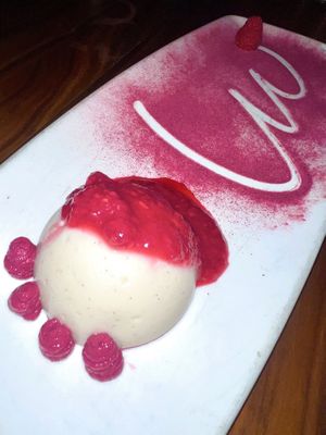 vegan panna cotta  at Musume in Dallas