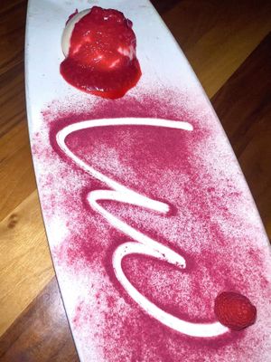 vegan panna cotta  at Musume in Dallas