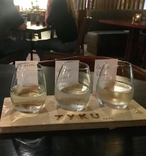 Sake sampler at Musume in Dallas