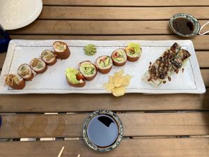 Cowgirl, VLT, and Prince Roll  at Blue Sushi Sake Grill - Uptown in Dallas