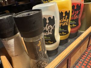 sauces  at Peter Pane in Osnabrueck