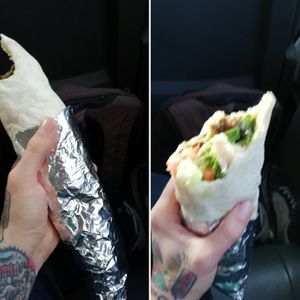 Falafel-Rolle (gut gefüllt) at Falafelhaus in Braunschweig