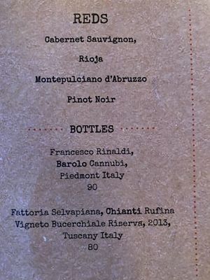 Red wi e  at Terra Luna in North Truro