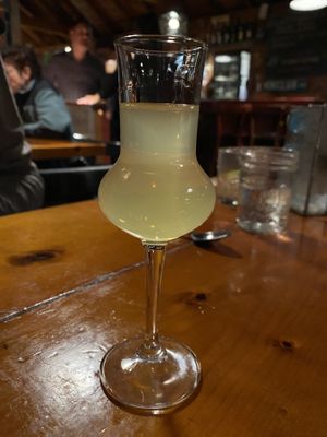 House made limoncello   at Terra Luna in North Truro