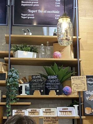 Lavagnette con i gusti vegan   at Gelateria Telesio in Turin