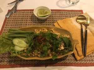 Vegan without fish sauce  at Lao Kitchen in Vientiane