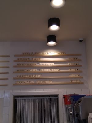 Vegan options at Frituur Tartaar in Ghent