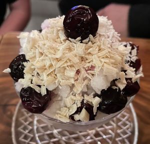 Almond granita  at Fonzo in Malaga