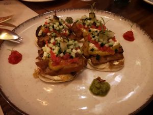 Hummus at Fonzo in Malaga