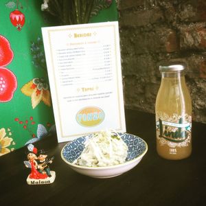 Ensaladilla de patatas con hierbas frescos at Fonzo in Malaga