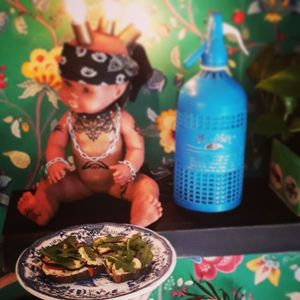 Tosta mediterránea at Fonzo in Malaga