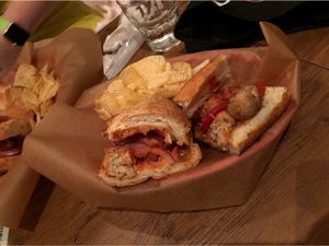 Vegan Meatball Sub at Harry's Sandwich Company in Tokyo
