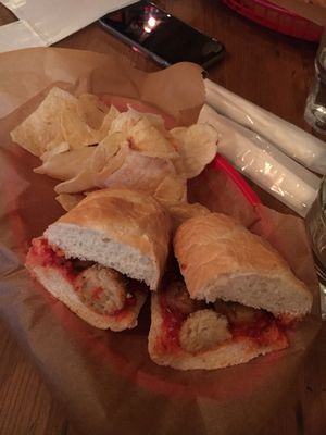 vegan meatball sandwich at Harry's Sandwich Company in Tokyo