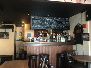 Bar/counter area at Harry's Sandwich Company in Tokyo