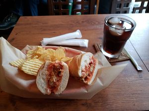 Soy Meatball sandwich at Harry's Sandwich Company in Tokyo
