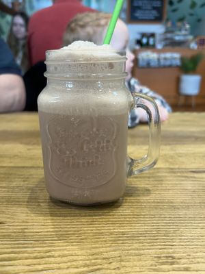 Chocolate milkshake   at Megafauna in Southport