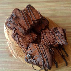 Gluten free and vegan brownies  at Megafauna in Southport