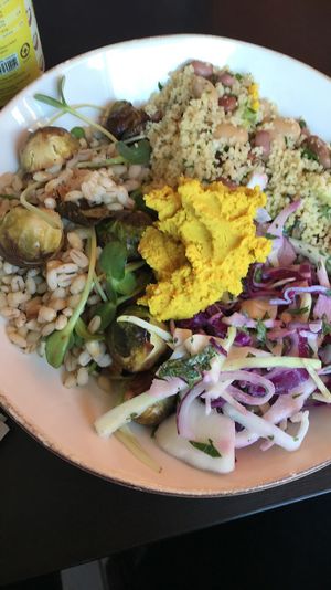 Yummy festive salad bowl at Megafauna in Southport