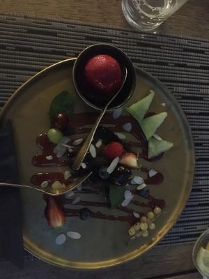 vegan brownie   at Goldkind in Mayrhofen