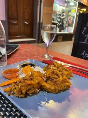 Vegan pakoras  at Sherpa in Alicante
