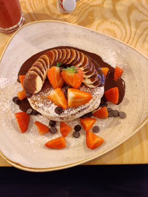 Chocolate Drops pancakes at LEO Pancakes in Leuven