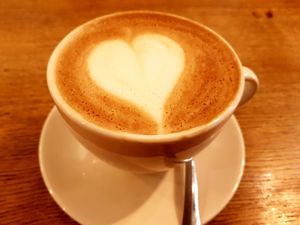 Vegan cappuccino  at LEO Pancakes in Leuven