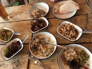 A selection of vegan dishes  at The Coconut Tree in Oxford