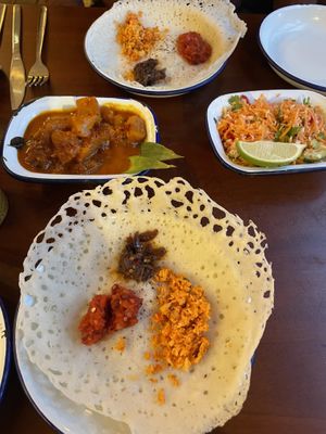 Wraps, pineapple curry and 5Cs  at The Coconut Tree in Oxford