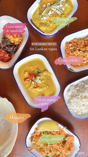 Yummy! Especially fun with the soft green mango 😋🥭  at The Coconut Tree in Oxford