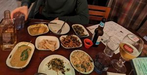 The vegan spread at The Coconut Tree in Oxford
