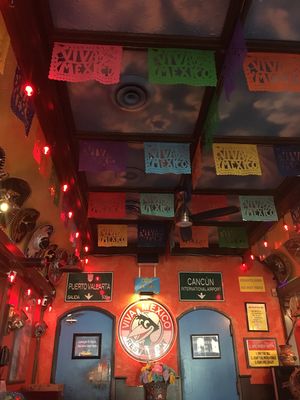 Colourful interior at Viva Mexico in Langley