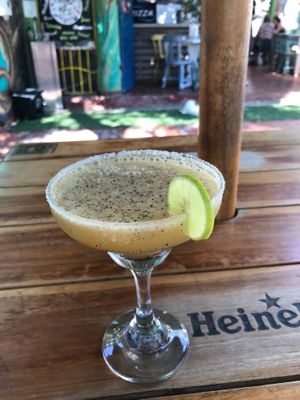 Margarita with maracuya (passion fruit)! at Cocina de Emy Natural Food in Santa Marta