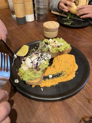 Vegetarian smashed Avo   at Mr. in Macedon