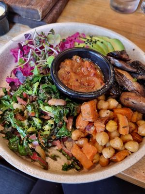 Breakfast bowl with added relish at Mr. in Macedon