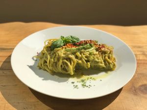 Pasta Verde at Nammi Plant Lab in Seoul