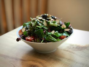 Salad at Nammi Plant Lab in Seoul