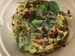 Pasta verde - takeout at Nammi Plant Lab in Seoul