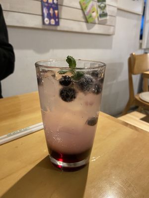 blueberry lemonade  at Nammi Plant Lab in Seoul